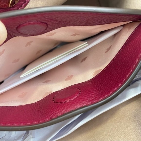 Kate Spade Marti Shoulder Crossbody Bucket Bag in Blackberry Preserve - Picture 11 of 13